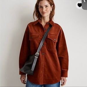 Madewell Corduroy Twill Oversized Shirt-Jacket
